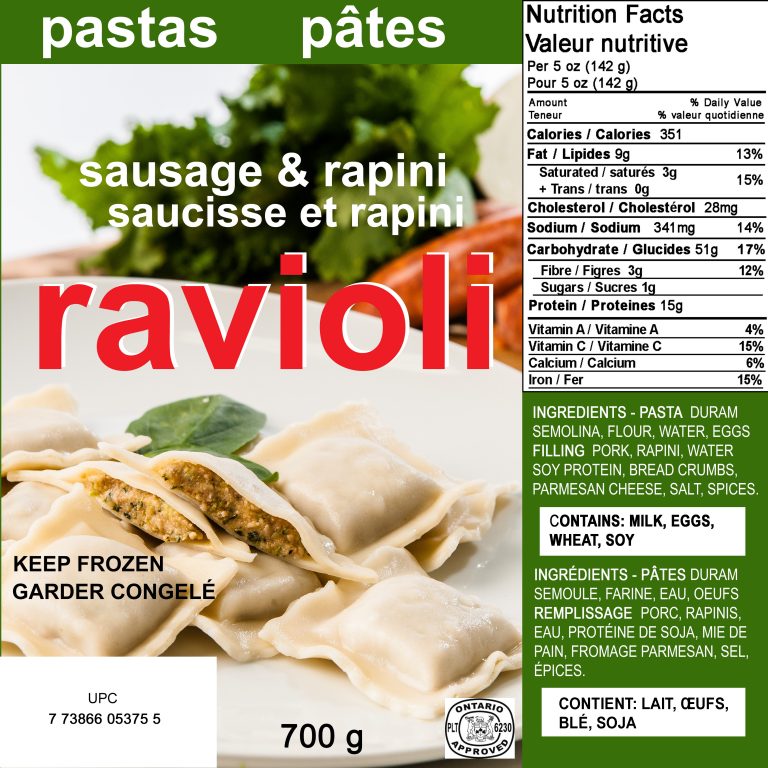Sausage / Rapini Ravioli - Rico's